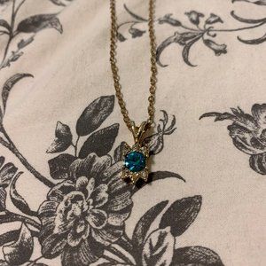 Blue Diamond Necklace